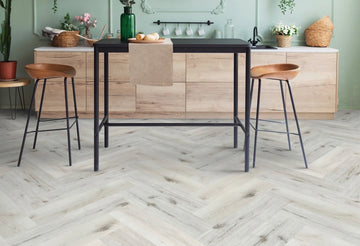 White Oak Luxury Rigid Core Click Herringbone 5mm