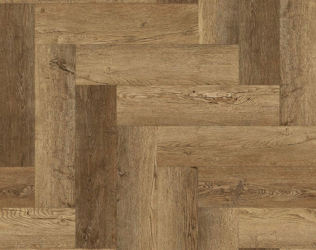 Farmhouse Oak Luxury Rigid Core Click Herringbone 5mm - Vivid Floors