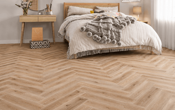 Naked Oak Luxury Rigid Core Click Herringbone 5mm - Vivid Floors