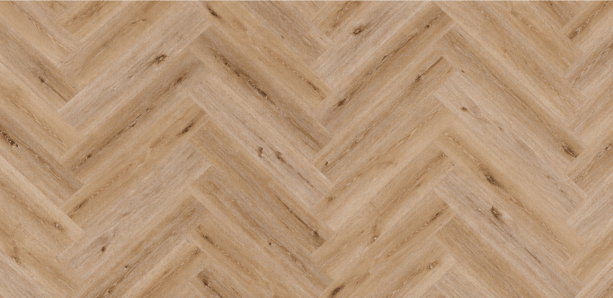 Naked Oak Luxury Rigid Core Click Herringbone 5mm - Vivid Floors