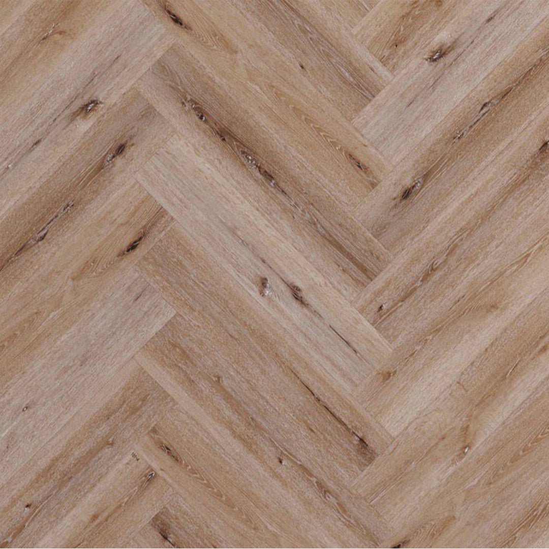 Naked Oak Luxury Rigid Core Click Herringbone 5mm - Vivid Floors