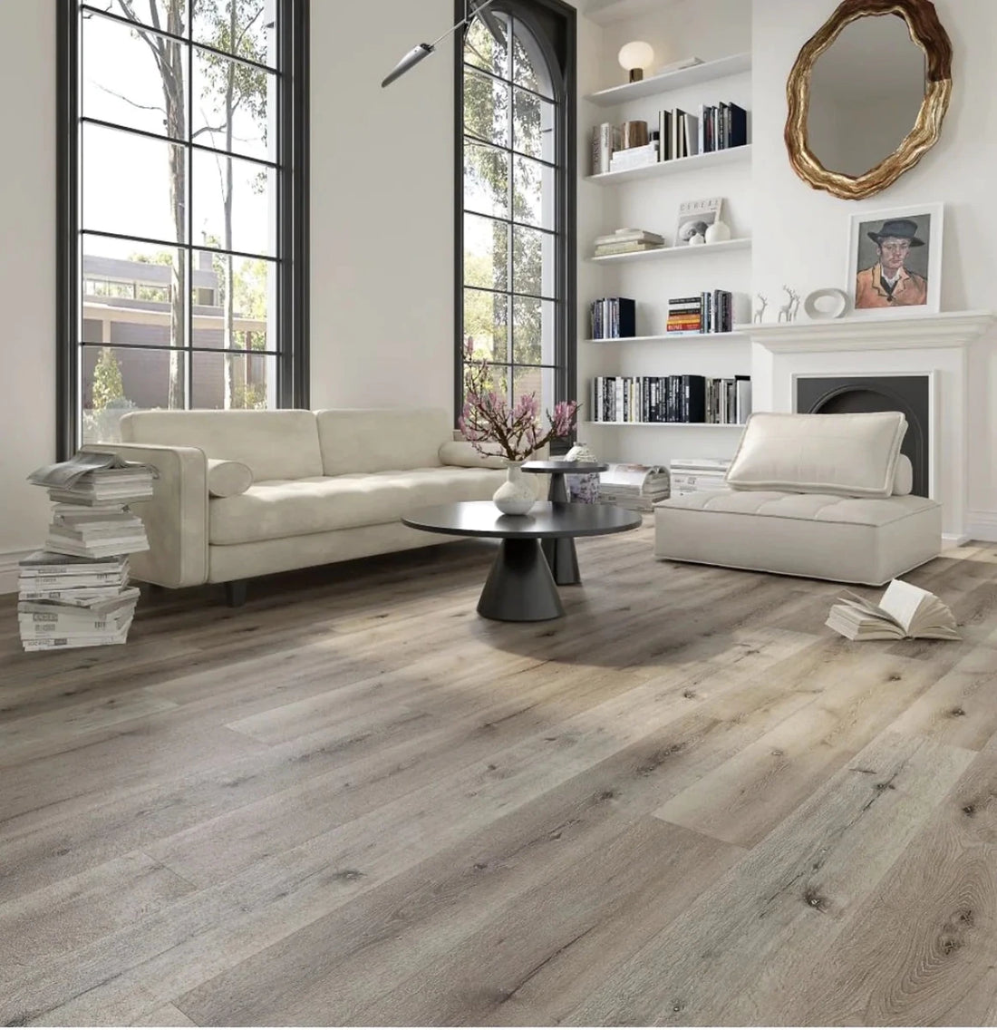 Pebble Oak Luxury Rigid Core Click Vinyl Plank 5mm - Vivid Floors